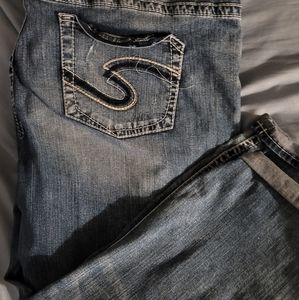 Silver Capris plus size 24